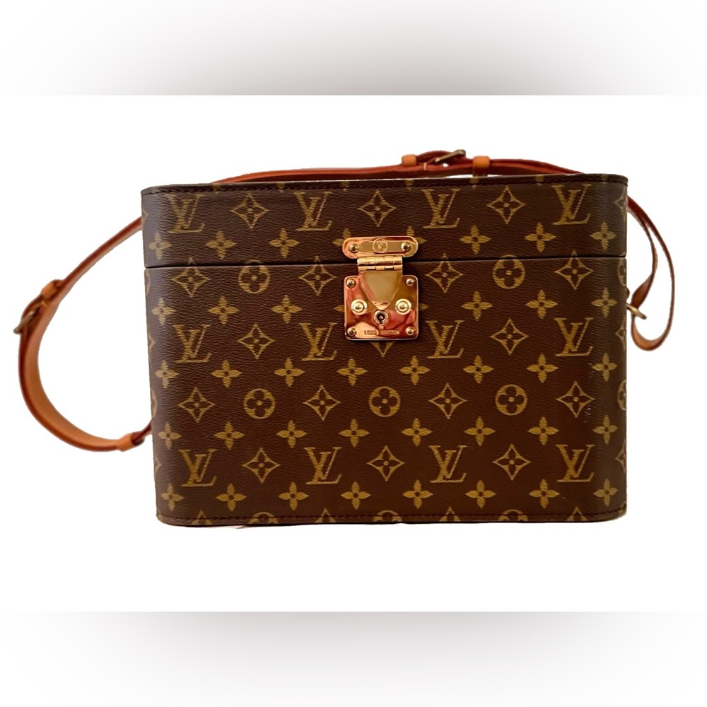 LOUIS VUITTON VINTAGE MONOGRAM CANVAS HARD VANITY CASE
